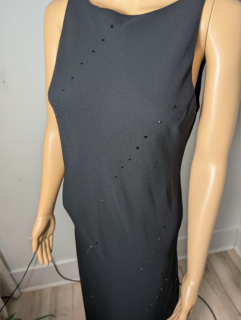 Jones NY Black Studded Dress Size 8 - Picture 4 of 10